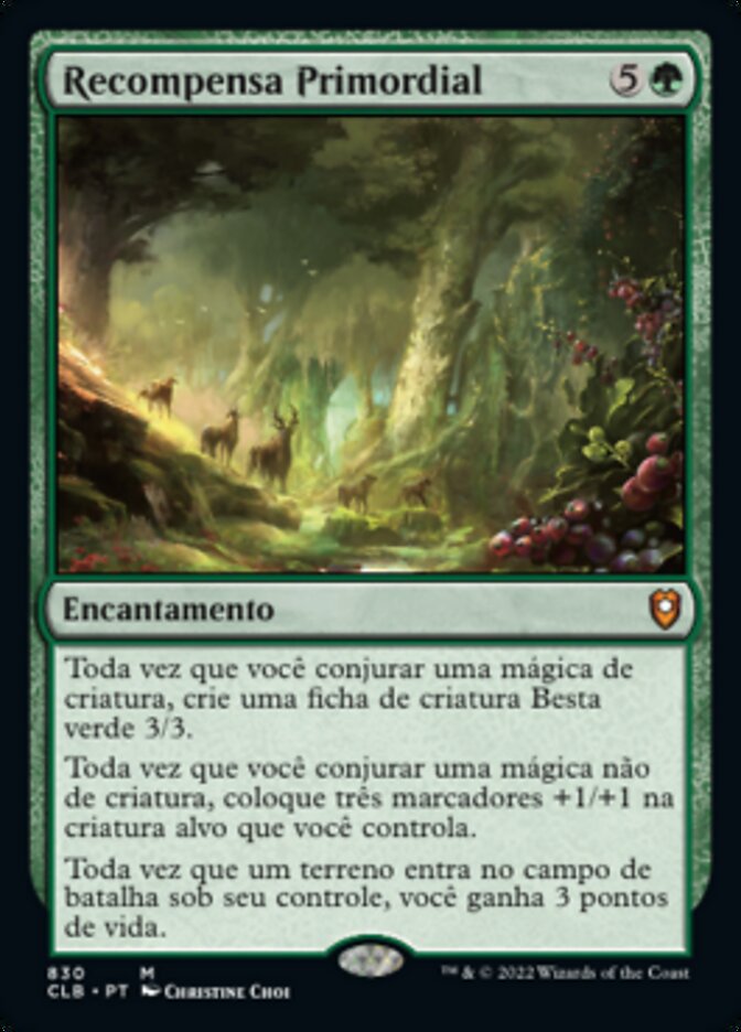 Recompensa Primordial - Commander Legends: Battle for Baldur's Gate