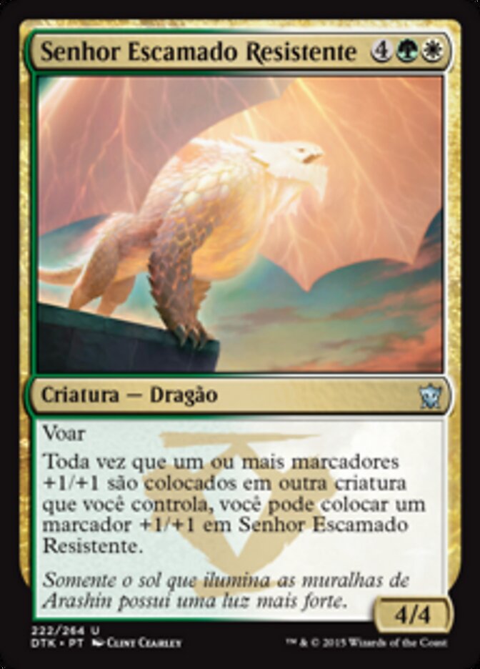Senhor Escamado Resistente - Dragons of Tarkir