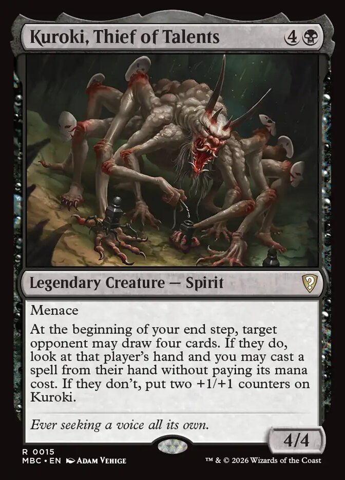 Kuroki, Thief of Talents - Mystery Booster Commander Edition