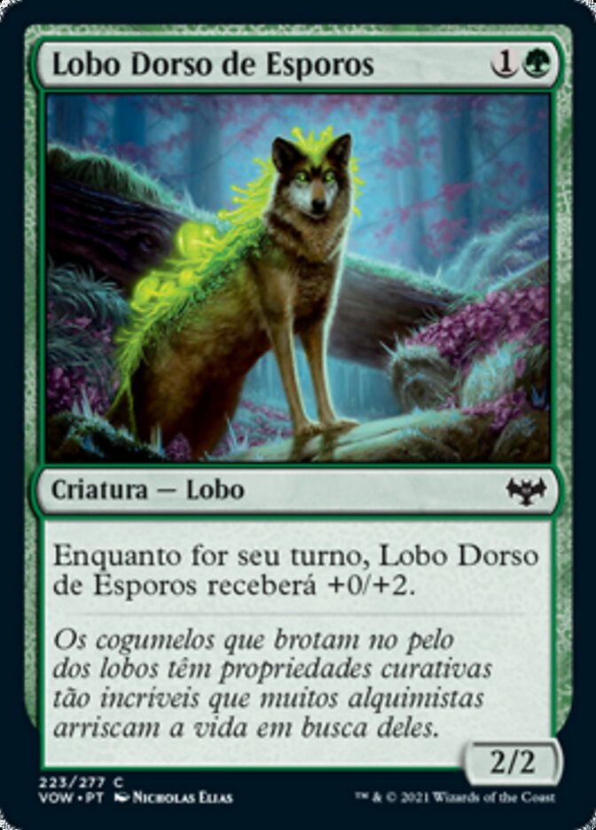 Lobo Dorso de Esporos - Innistrad: Crimson Vow