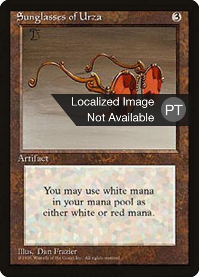 Óculos de Sol de Urza - Fourth Edition Foreign Black Border