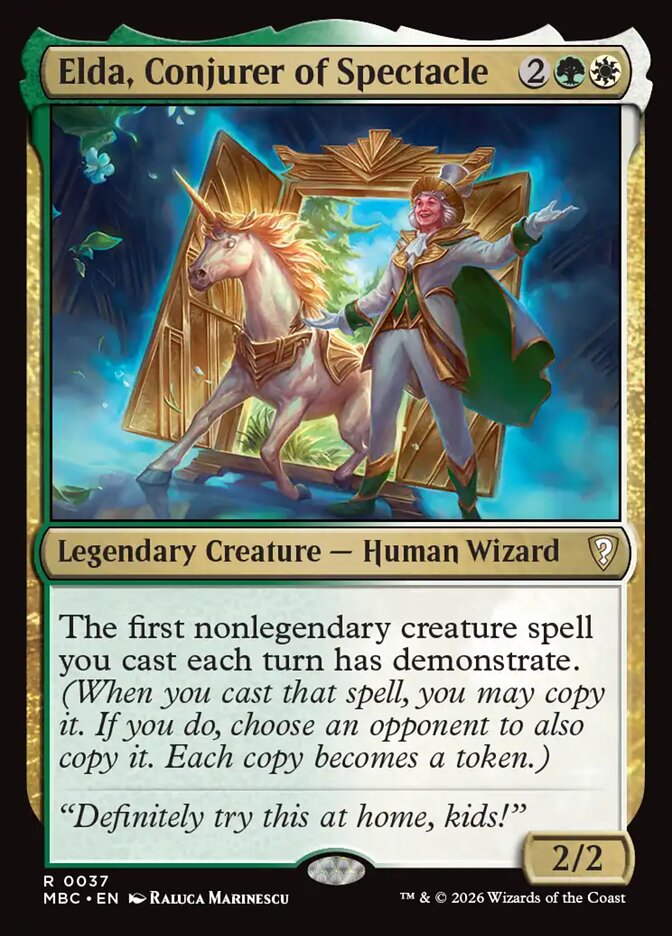 Elda, Conjurer of Spectacle - Mystery Booster Commander Edition