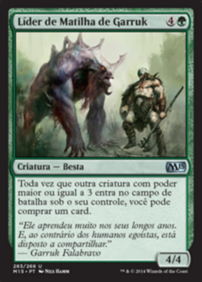 Líder de Matilha de Garruk - Magic 2015