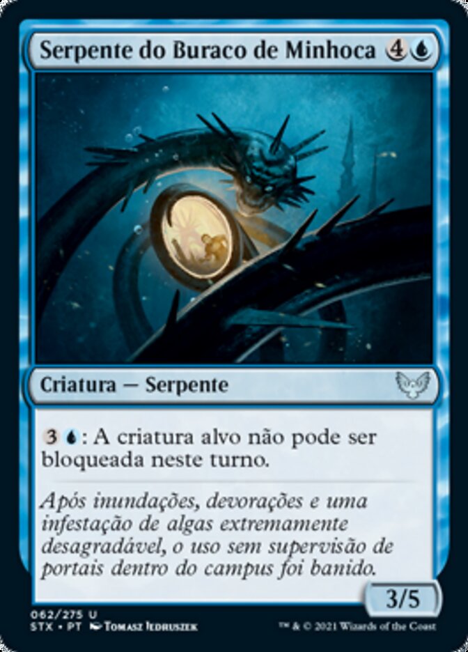 Serpente do Buraco de Minhoca - Strixhaven: School of Mages
