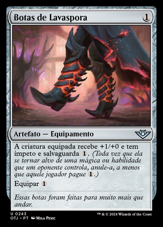 Botas de Lavaspora - Outlaws of Thunder Junction
