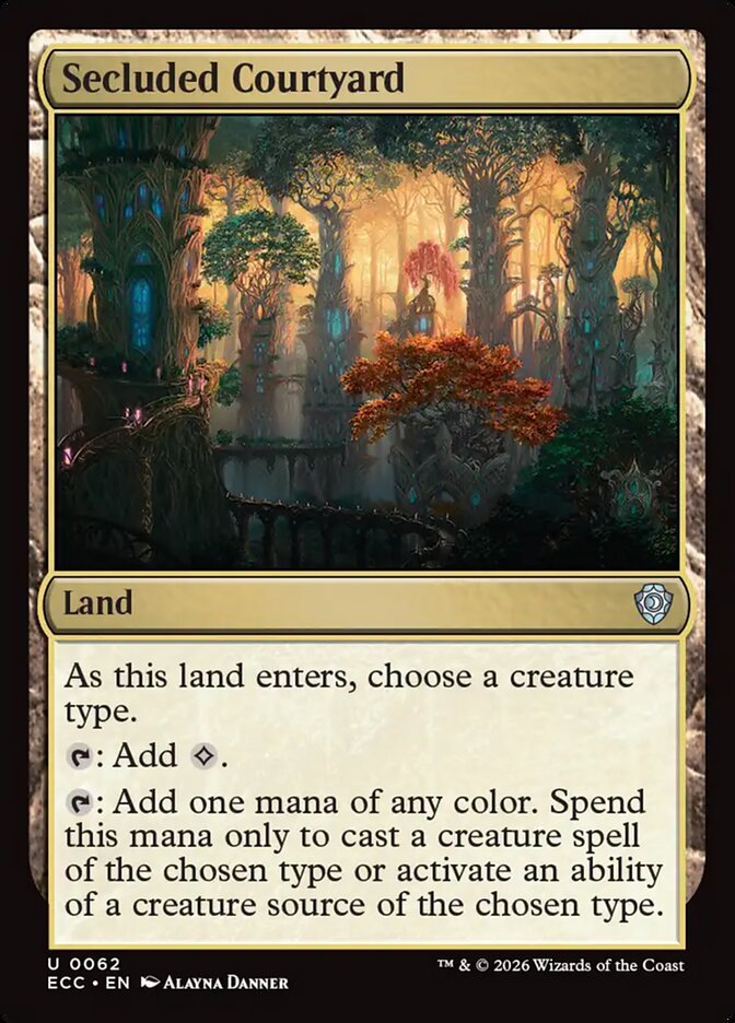 Secluded Courtyard - Lorwyn Eclipsed Commander
