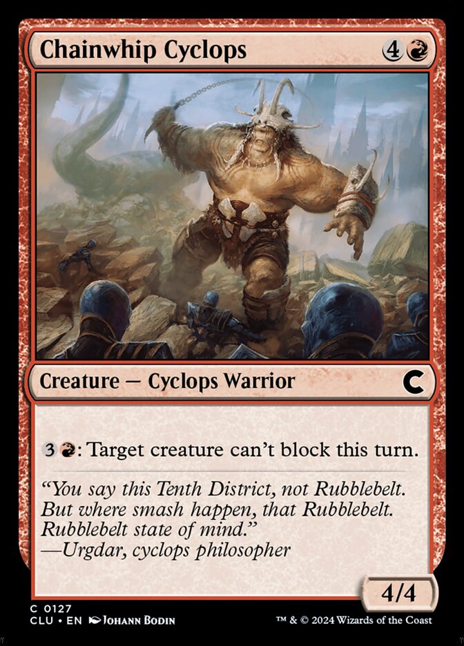 Chainwhip Cyclops - Ravnica: Clue Edition