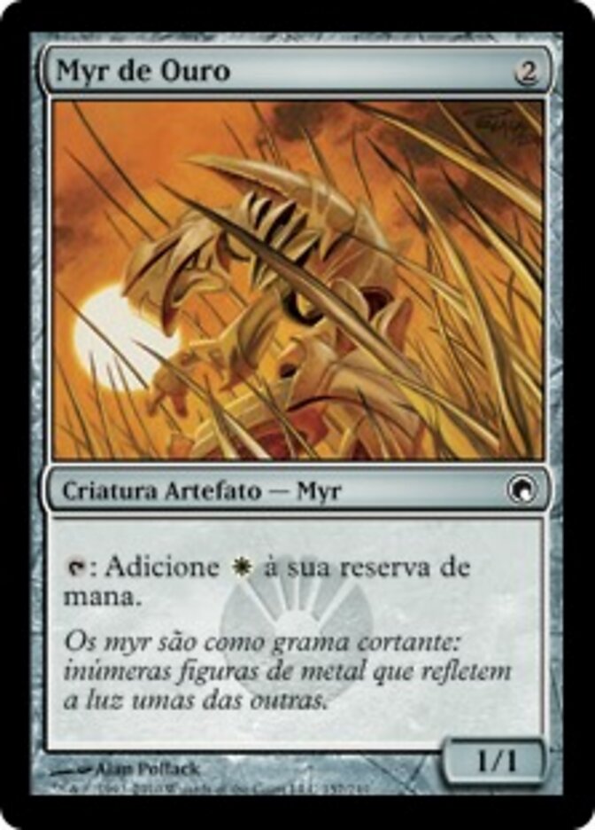 Myr de Ouro - Scars of Mirrodin