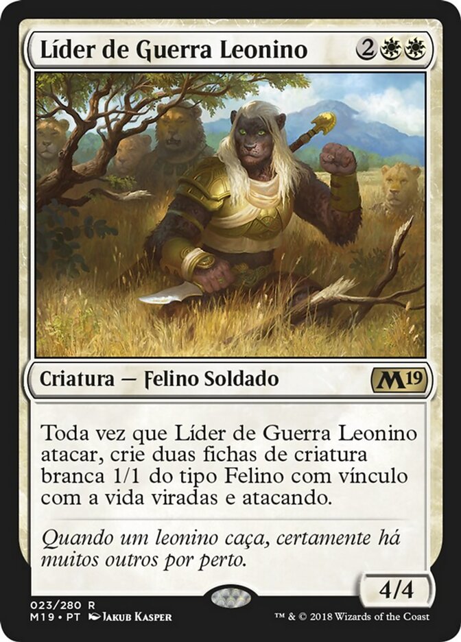 Líder de Guerra Leonino - Core Set 2019