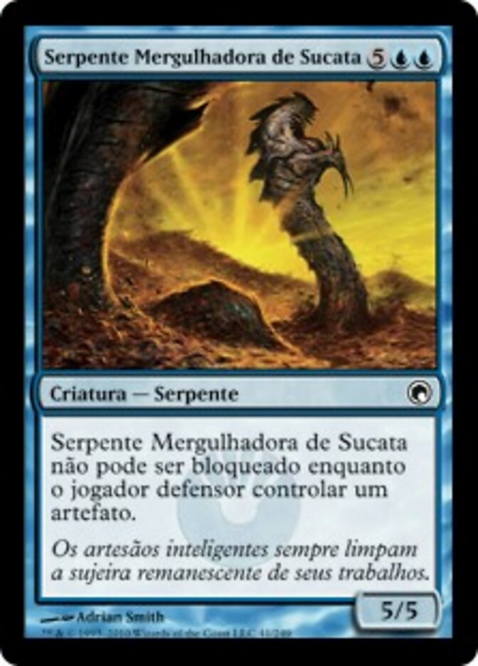 Serpente Mergulhadora de Sucata - Scars of Mirrodin
