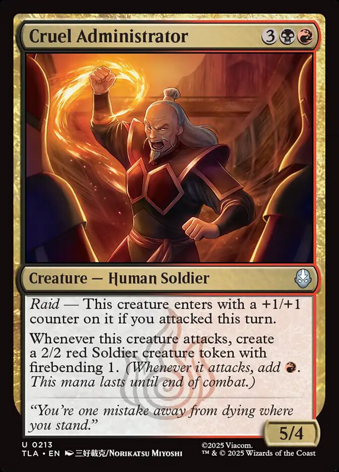 Cruel Administrator - Avatar: The Last Airbender