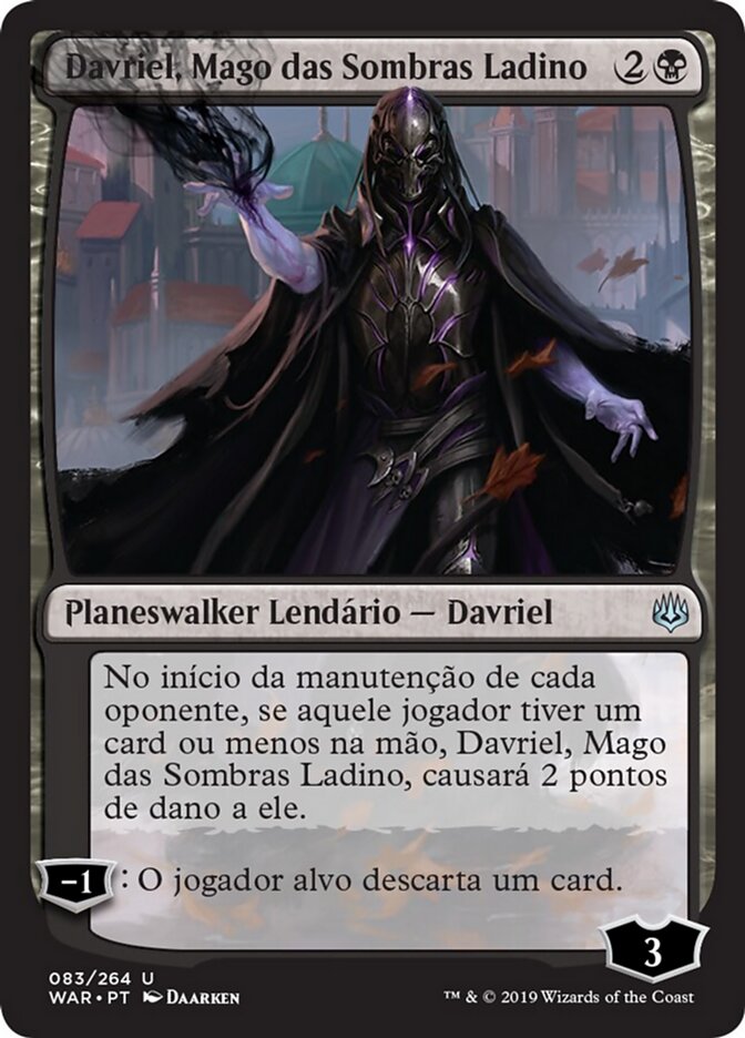 Davriel, Mago das Sombras Ladino - War of the Spark