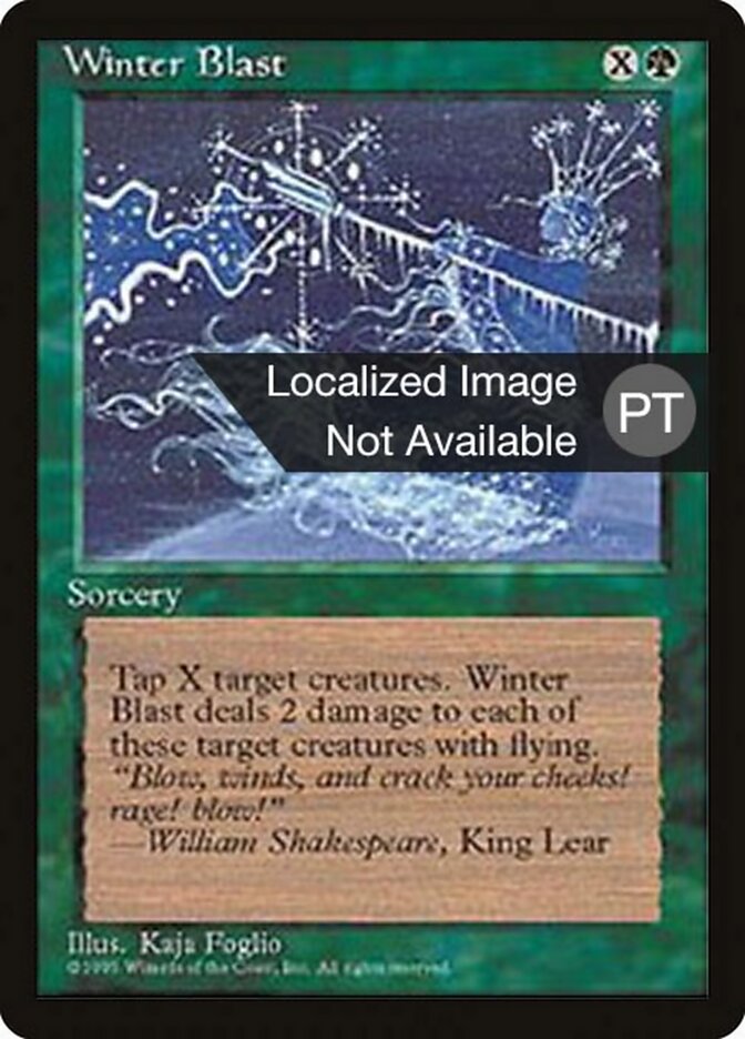 Maldição de Inverno - Fourth Edition Foreign Black Border