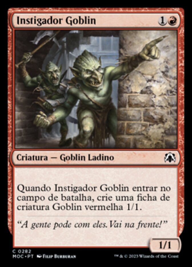 Instigador Goblin - March of the Machine Commander