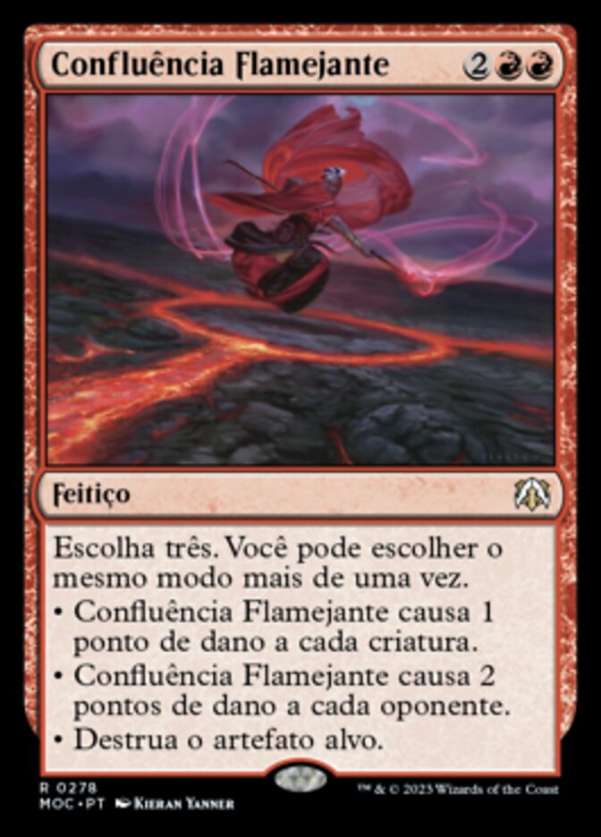 Confluência Flamejante - March of the Machine Commander