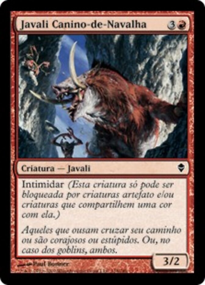 Javali Canino-de-Navalha - Zendikar
