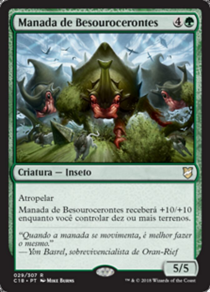 Manada de Besourocerontes - Commander 2018