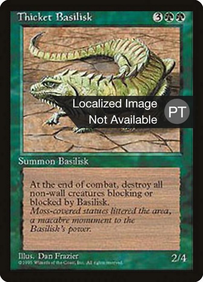 Basilisco do Bosque - Fourth Edition Foreign Black Border