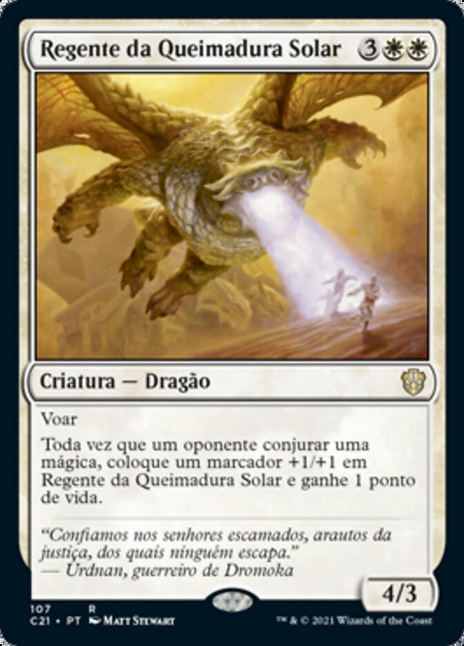 Regente da Queimadura Solar - Commander 2021