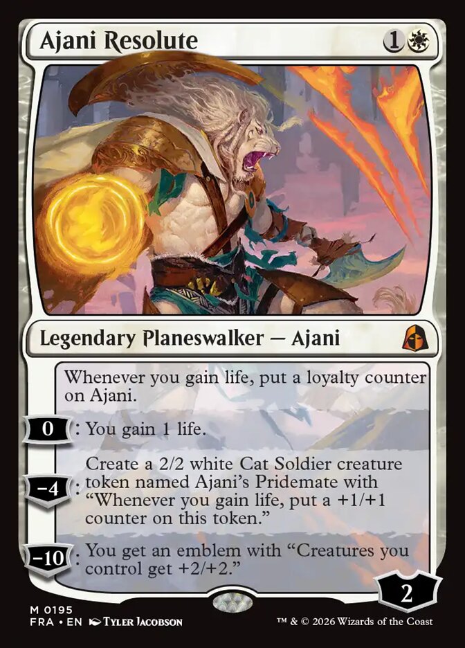 Ajani Resolute, Reality Fracture (Divulgação/Wizards of the Coast)