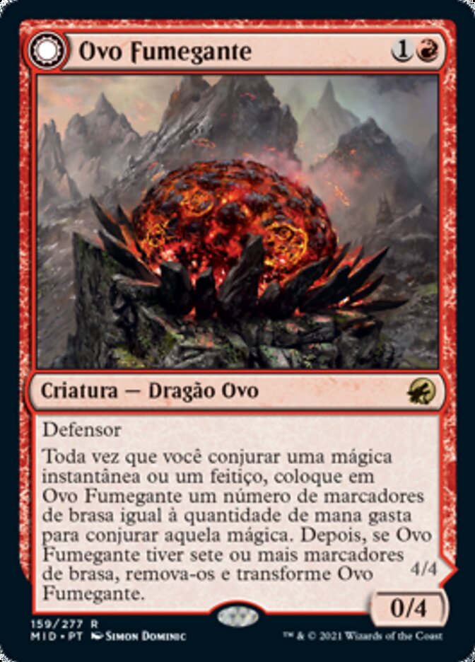 Smoldering Egg // Ashmouth Dragon - Innistrad: Midnight Hunt