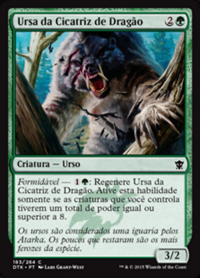 Ursa da Cicatriz de Dragão - Dragons of Tarkir
