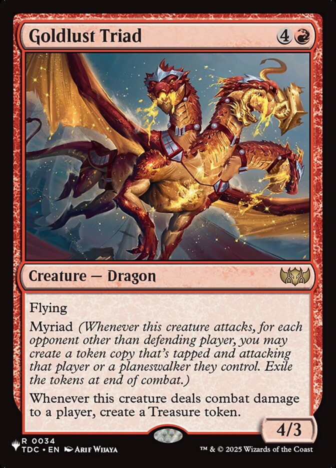 Goldlust Triad - The List
