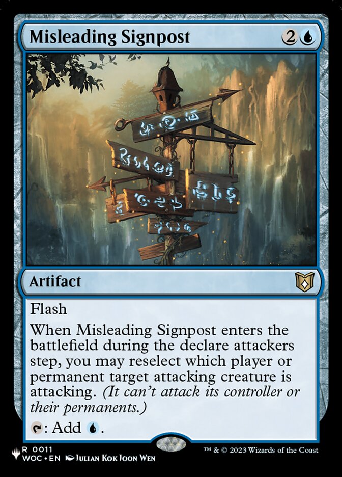 Misleading Signpost - The List