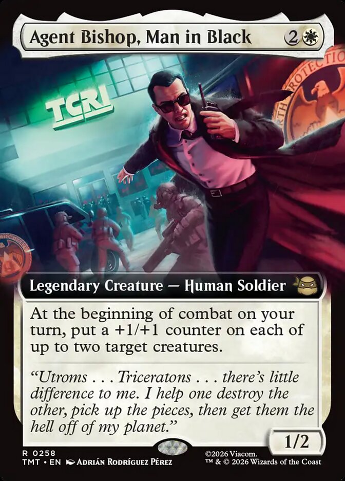 Agent Bishop, Man in Black - Teenage Mutant Ninja Turtles