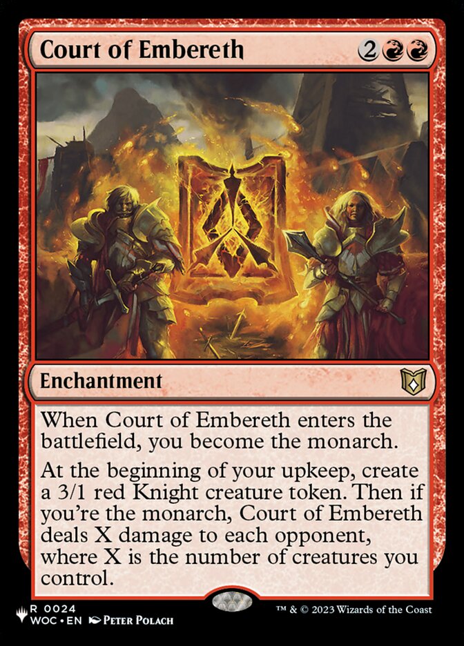 Court of Embereth - The List