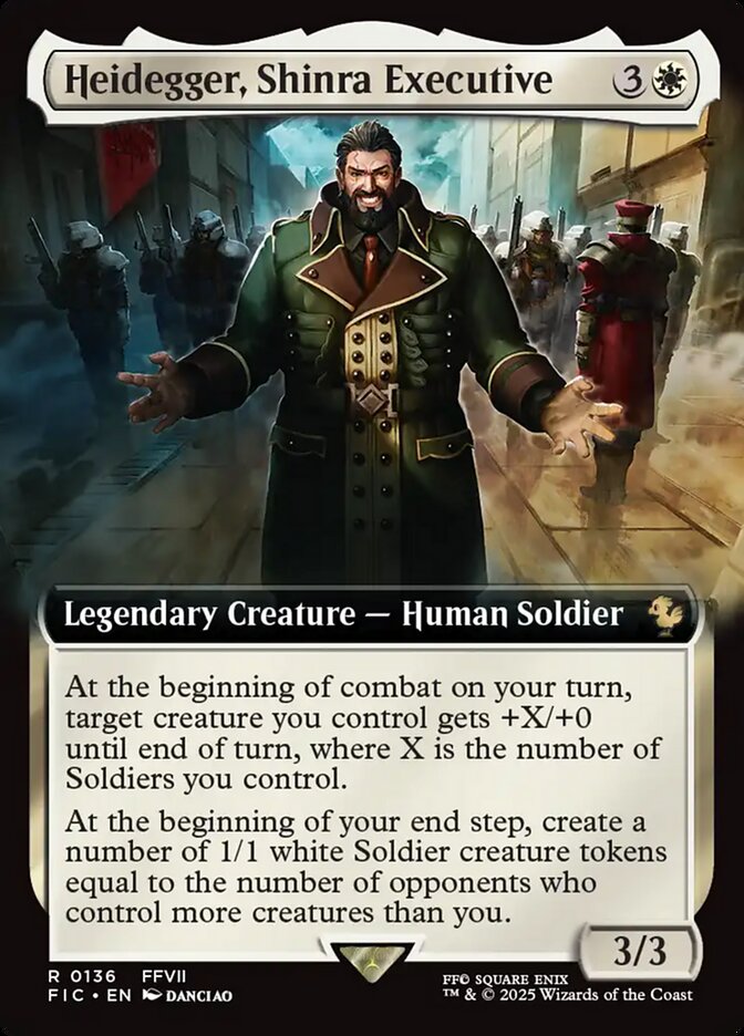 Heidegger, Shinra Executive - Final Fantasy Commander