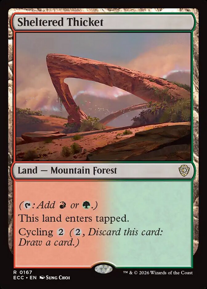 Sheltered Thicket - Lorwyn Eclipsed Commander