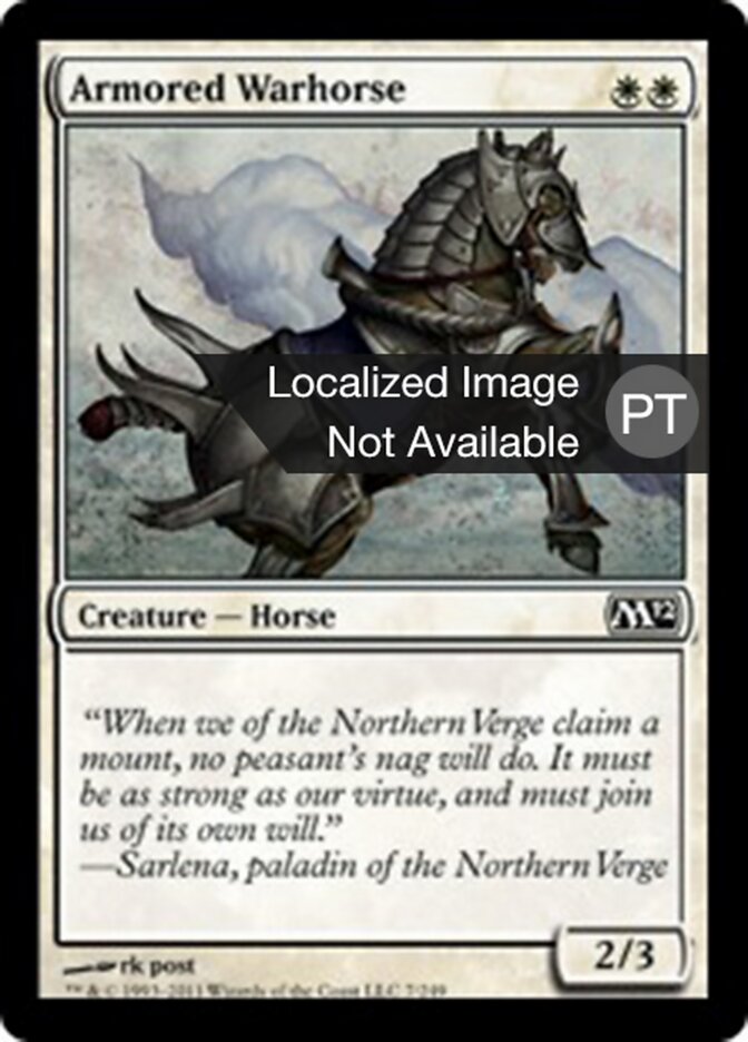 Cavalo de Guerra Blindado - Magic 2012