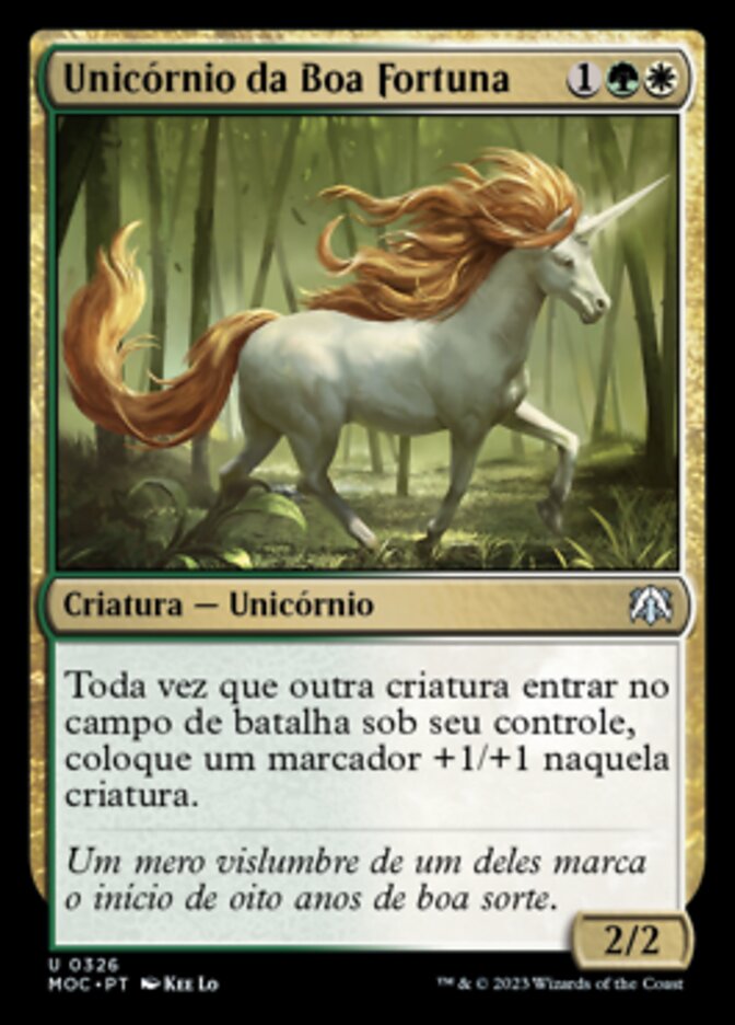 Unicórnio da Boa Fortuna - March of the Machine Commander