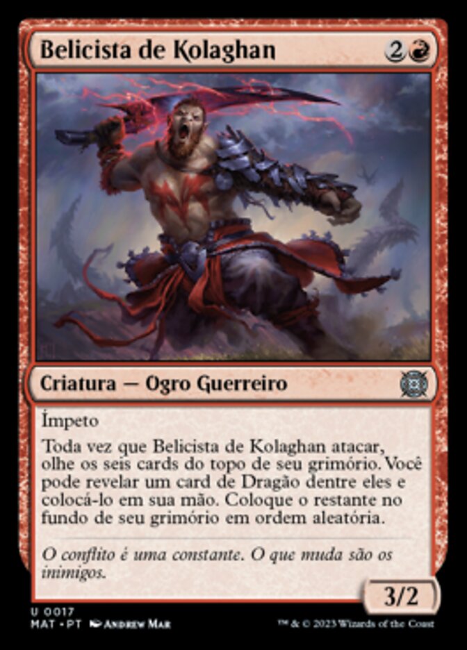 Belicista de Kolaghan - March of the Machine: The Aftermath