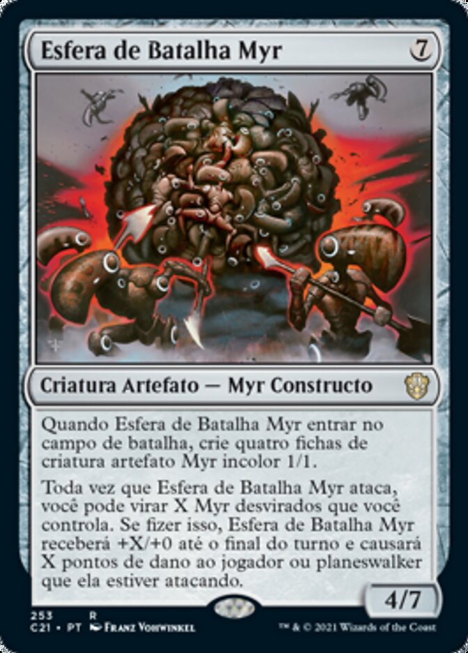 Esfera de Batalha Myr - Commander 2021
