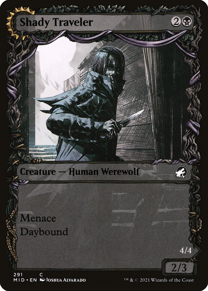 Shady Traveler // Stalking Predator - Innistrad: Midnight Hunt