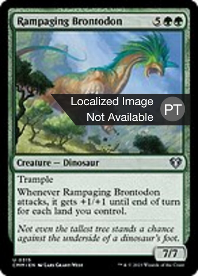 Brontodonte Enfurecido - Commander Masters