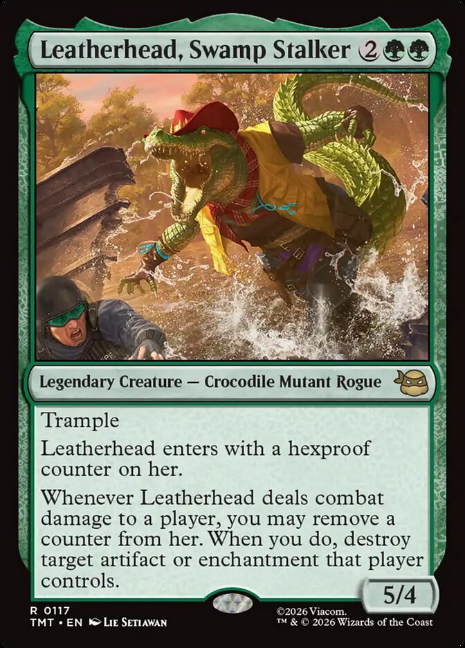 Leatherhead, Swamp Stalker, Teenage Mutant Ninja Turtles (Divulgação/Wizards of the Coast)