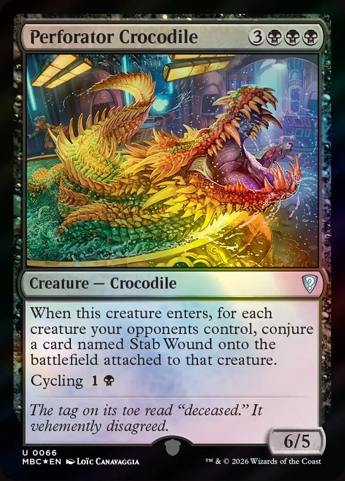 Perforator Crocodile - Mystery Booster Commander Edition