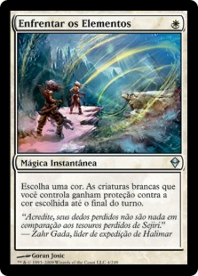 Enfrentar os Elementos - Zendikar