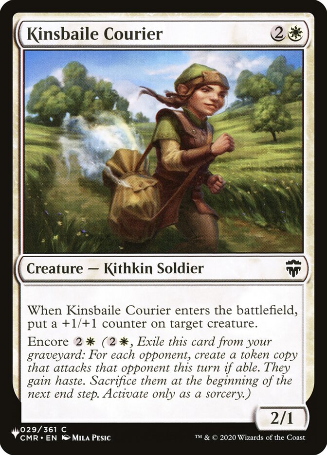 Kinsbaile Courier - The List