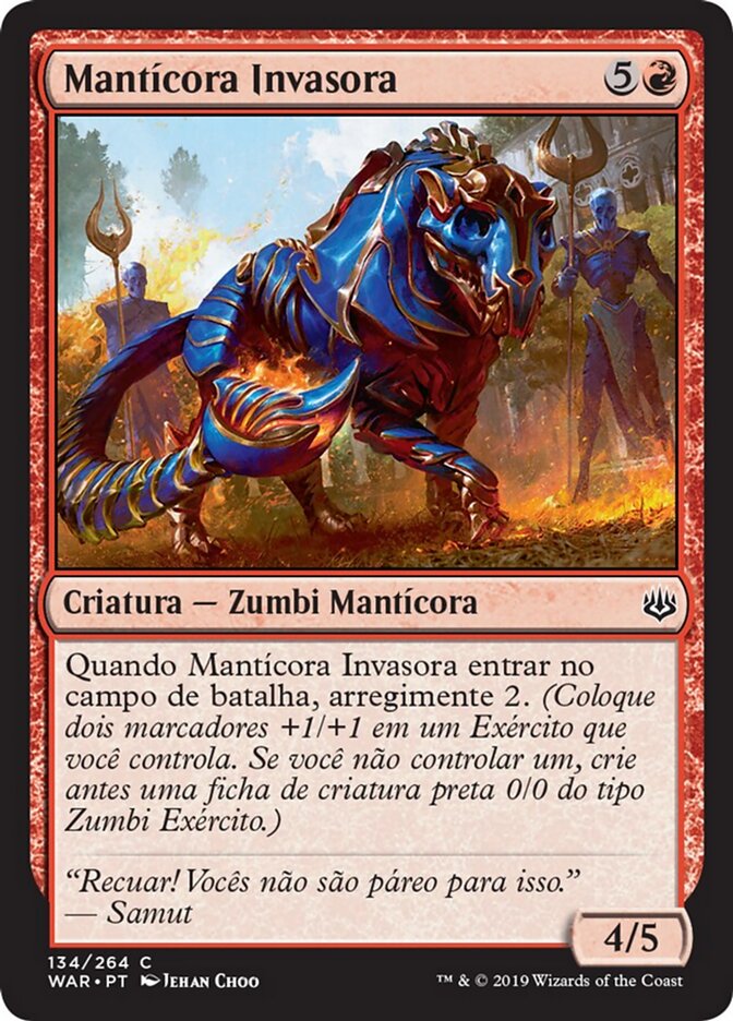 Mantícora Invasora - War of the Spark