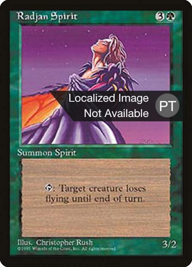 Espírito Radjan - Fourth Edition Foreign Black Border