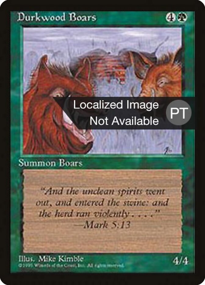 Javalis de Durkwood - Fourth Edition Foreign Black Border