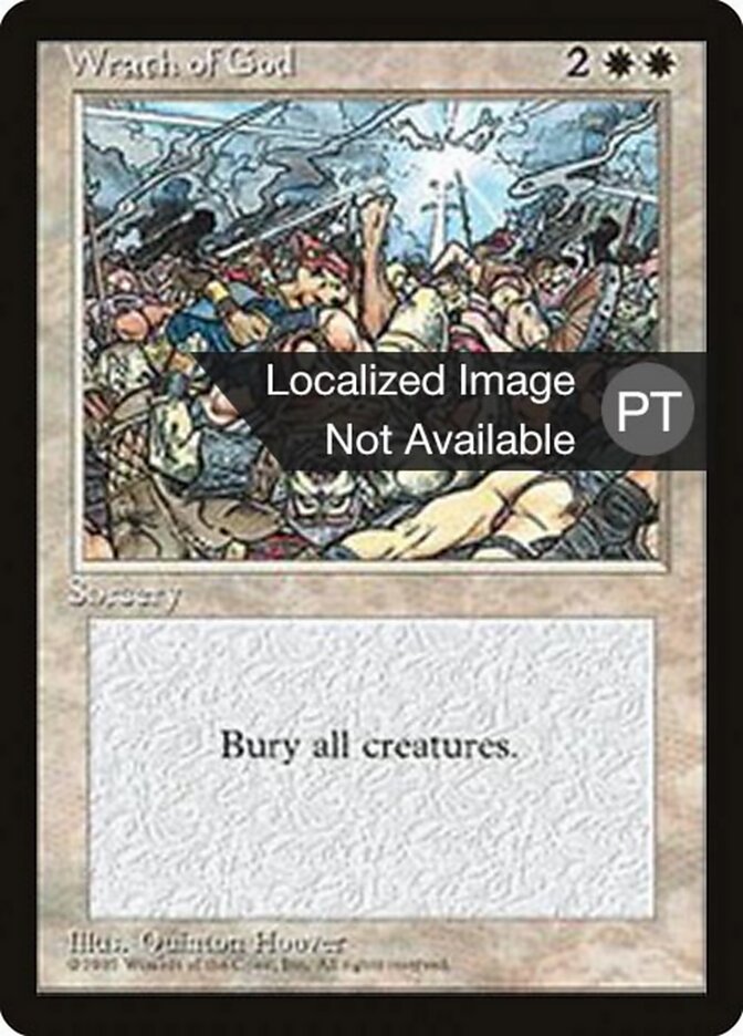 Cólera de Deus - Fourth Edition Foreign Black Border