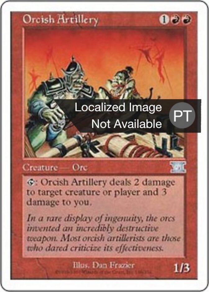 Artilharia Órquica - Classic Sixth Edition