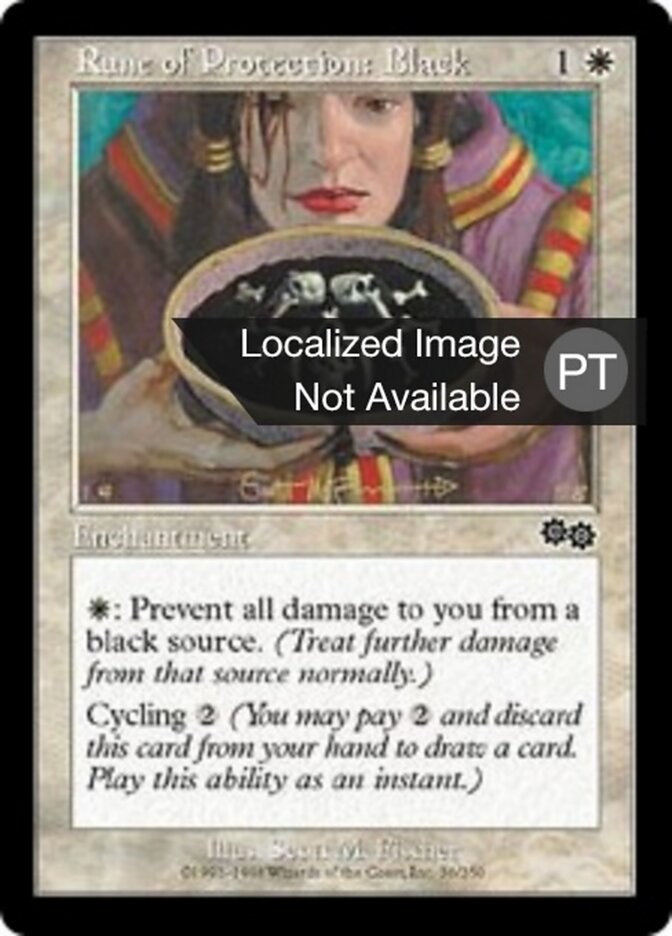 Runa de Proteção: Preto - Urza's Saga
