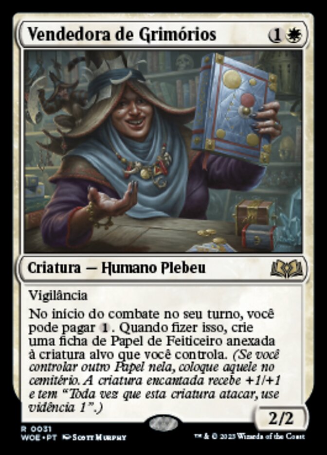 Vendedora de Grimórios - Wilds of Eldraine