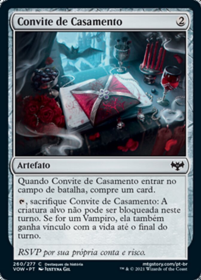 Convite de Casamento - Innistrad: Crimson Vow